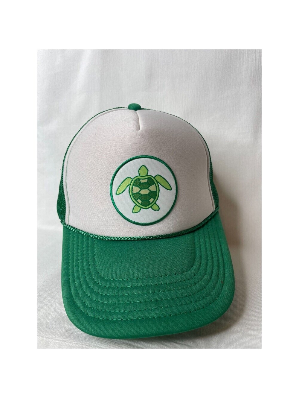 DTTO Turtle Print Mens Green Visor 32 467 One Size Adjustable Hat